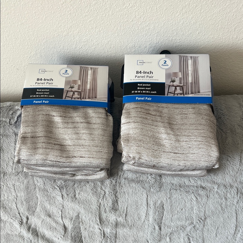 Mainstays 84-Inch Panel Pair in Gray